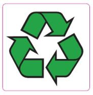 51 x 51mm Recycle Symbol Labels